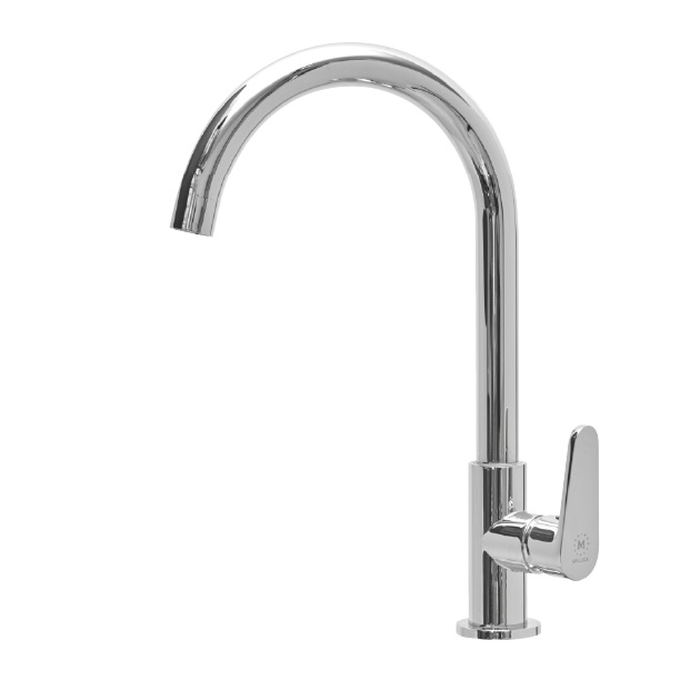 Vòi rửa chén lạnh đồng thau Chrome Malloca K1603CL