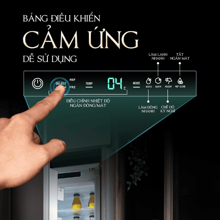 Tủ lạnh âm tủ 54cm 236L Malloca MF246EBI