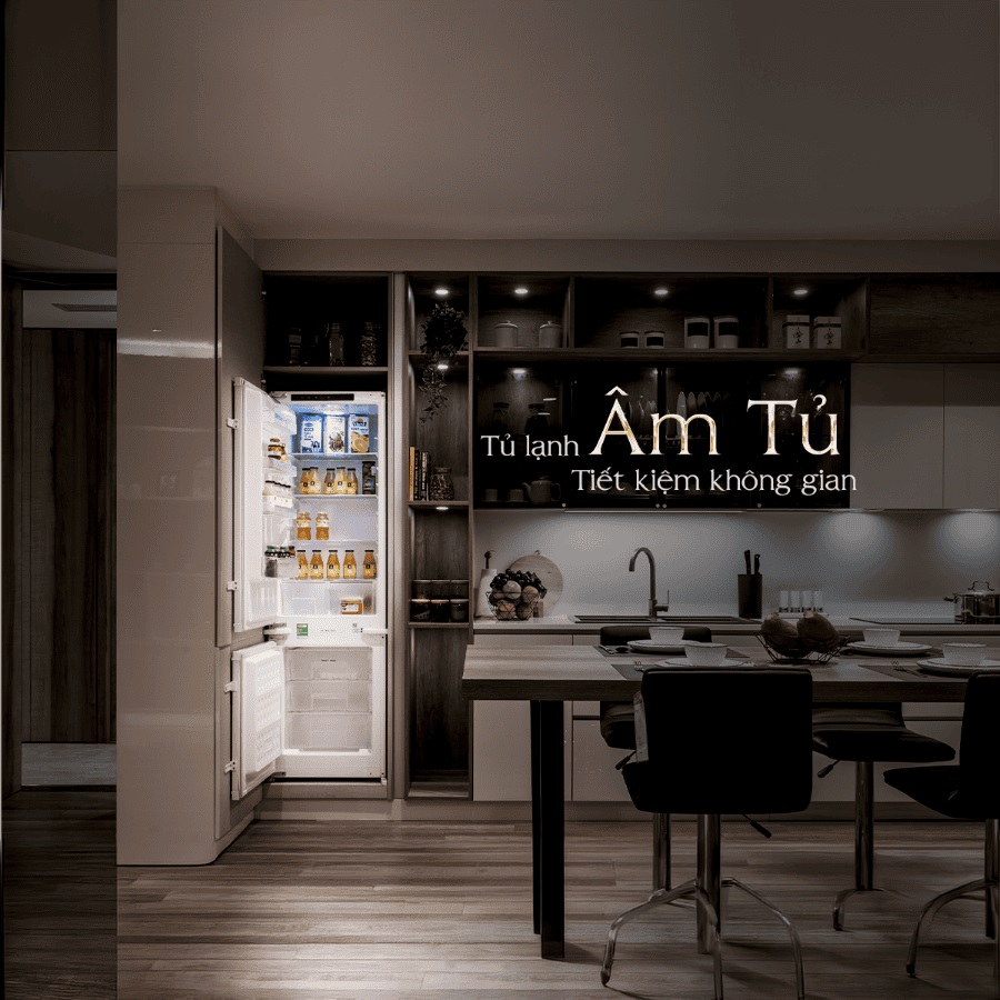 Tủ lạnh âm tủ 54cm 236L Malloca MF246EBI