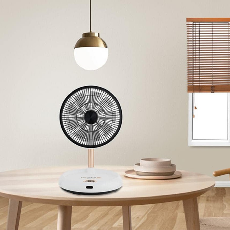 Quạt tích điện gấp gọn thay đổi chiều cao Elegant KW-MF01B