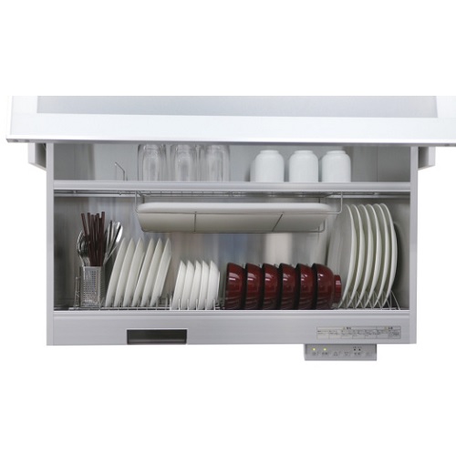 Kệ bát đĩa nâng hạ điện có sấy Kanazawa Kogyo KEL-E090D35
